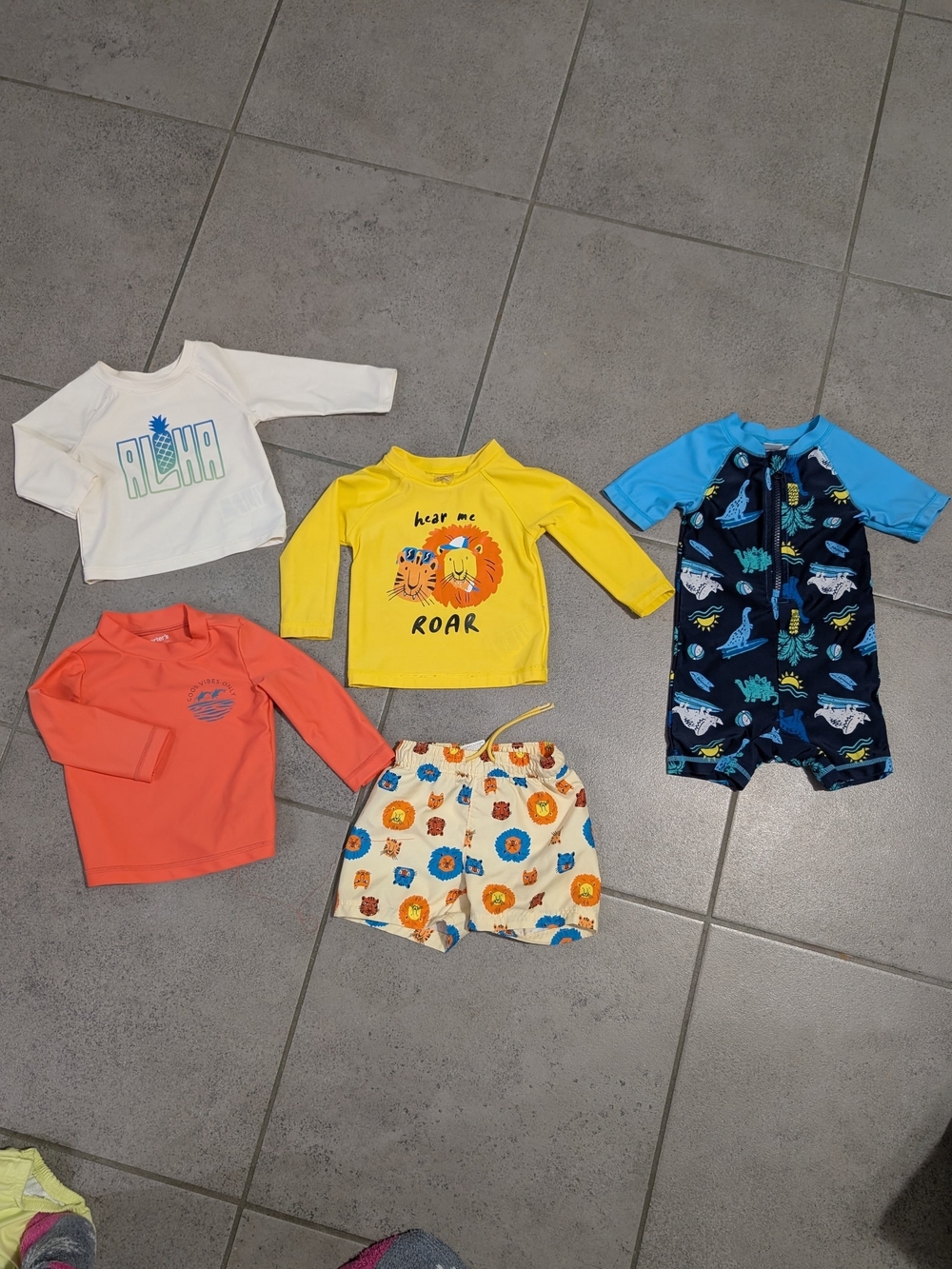 Baby Boys Swimwear 3-6m & 6-12m